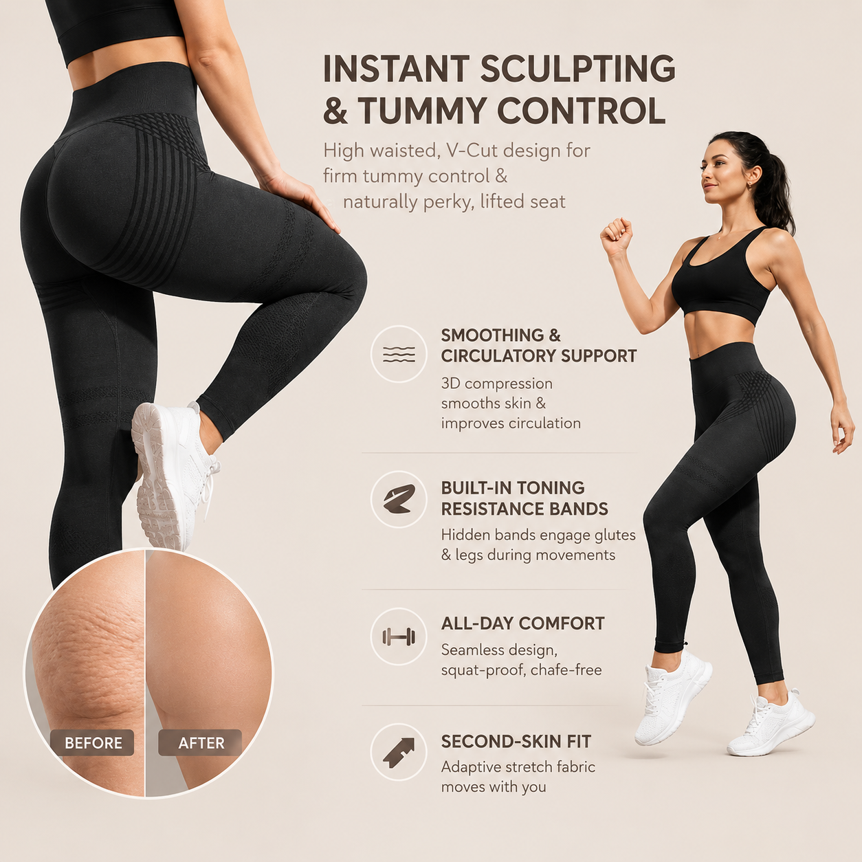 3D Cellulite Leggings